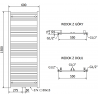 Radiator electric Mexen Hades 1500 x 600 mm, 600 W, crom - W104-1500-600-2600-01