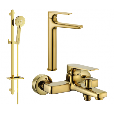 Mexen Lynx DQ40 set de baie, auriu - 745913DQ40-50