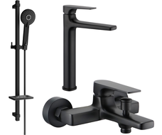 Mexen Lynx DQ40 set de baie, negru - 745913DQ40-70