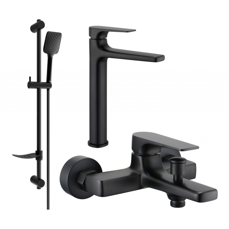 Mexen Lynx Set cadă DF62, negru - 745913DF62-70