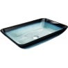 Mexen Megan sticlă chiuvetă pe blat 56 x 36 cm, Albastru - 24135647