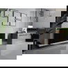 Grupă de încălzire pleytilor Mexen CVH10 Higienă 400 x 1000 mm, conectare inferioară, 432 W, negru - W610H-040-100-70