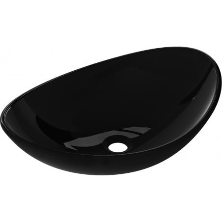 Mexen Sonia lavoar de sticlă pe blat 54 x 37 cm, negru - 24145470