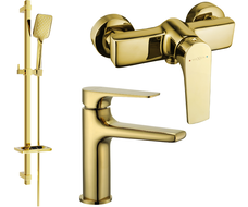 Mexen Lynx DQ62 set de duș, auriu - 745904DQ62-50