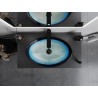 Mexen Sonia 54 x 37 cm-es üvegből készült, pult fölötti mosdókagyló, kék - 24145447