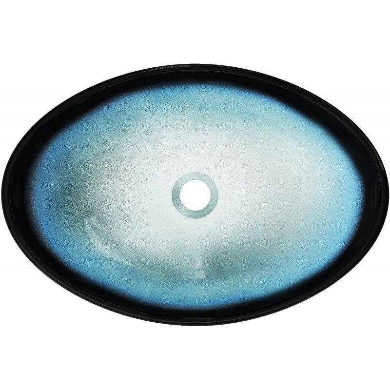 Mexen Sonia chiuvetă de sticlă pe blat 54 x 37 cm, albastră - 24145447