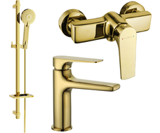 Mexen Lynx DQ40 set de duș, auriu - 745904DQ40-50