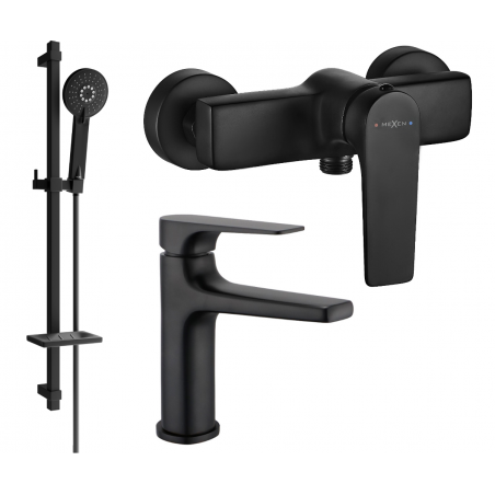Mexen Lynx DQ40 set de duș, negru - 745904DQ40-70