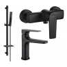 Mexen Lynx DQ72 set de duș, negru - 745904DQ72-70