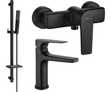 Mexen Lynx DQ72 set de duș, negru - 745904DQ72-70