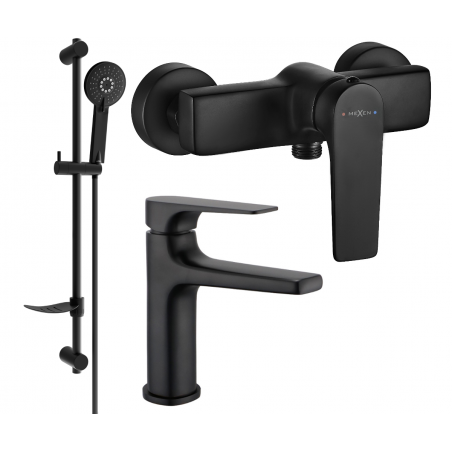 Mexen Lynx DF40 zuhanyszett, fekete - 745904DF40-70