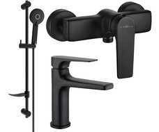 Mexen Lynx DF40 set de duș, negru - 745904DF40-70