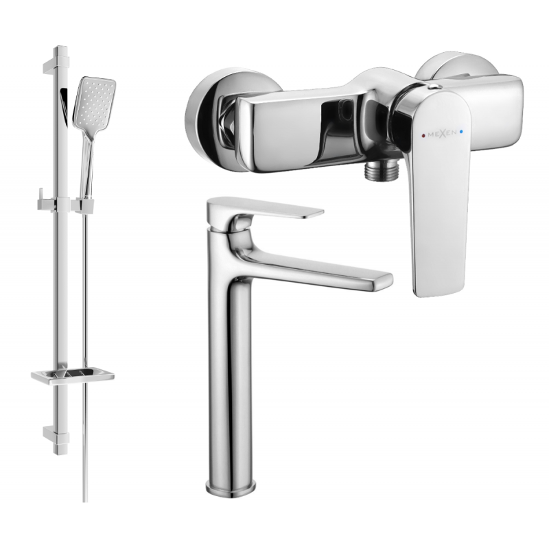 Mexen Lynx DQ62 set duș, crom - 745914DQ62-00