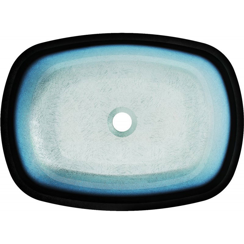 Mexen Araks üveg pult feletti mosdó 54 x 39 cm, kék - 24155447