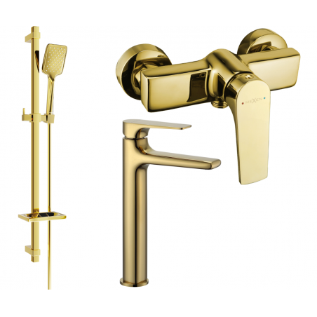 Mexen Lynx DQ62 set de duș, auriu - 745914DQ62-50