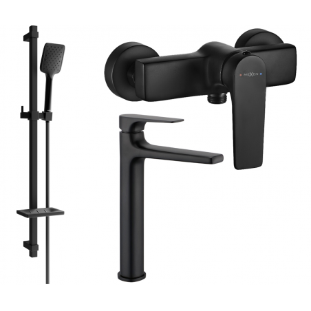 Mexen Lynx DQ62 zuhanykészlet, fekete - 745914DQ62-70