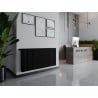 Mexen CVH20 Higiéniai lemezradiátor 900 x 1500 mm, alsó csatlakozás, 2310 W, fekete - W620H-090-150-70