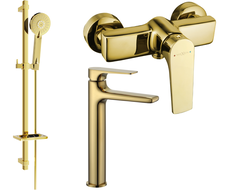 Mexen Lynx DQ40 set de duș, auriu - 745914DQ40-50