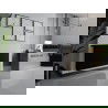 Mexen CVHF20 Higiénikus lapos radiátor panele 300 x 700 mm, alsó csatlakozás, 398 W, fekete - W620HF-030-070-70