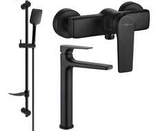 Mexen Lynx DF62 set de duș, negru - 745914DF62-70