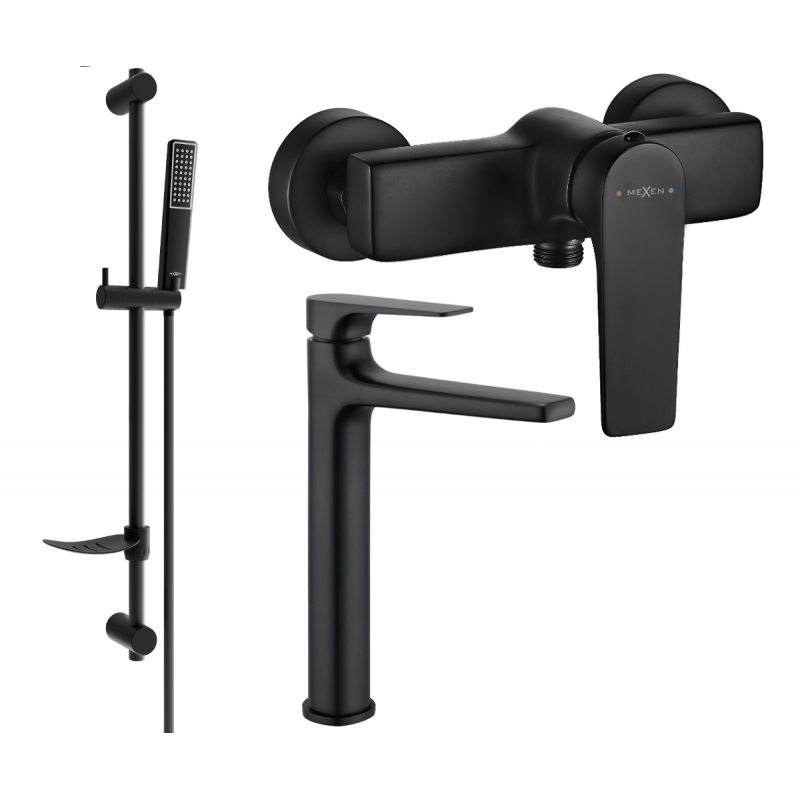 Mexen Lynx DF72 zuhanykészlet, fekete - 745914DF72-70