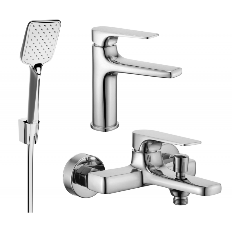 Mexen Lynx Set cadă R62, crom - 745903R62-00