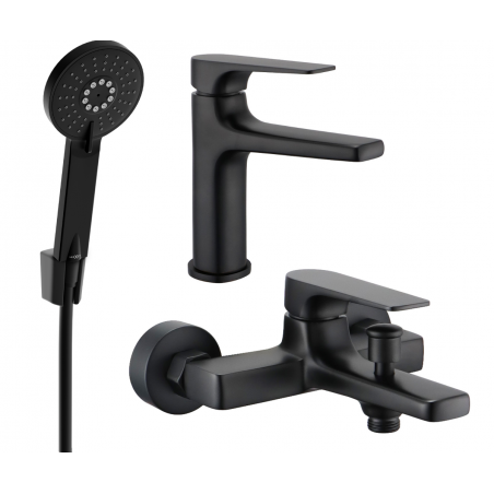 Mexen Lynx R40 fürdőkád készlet, fekete - 745903R40-70