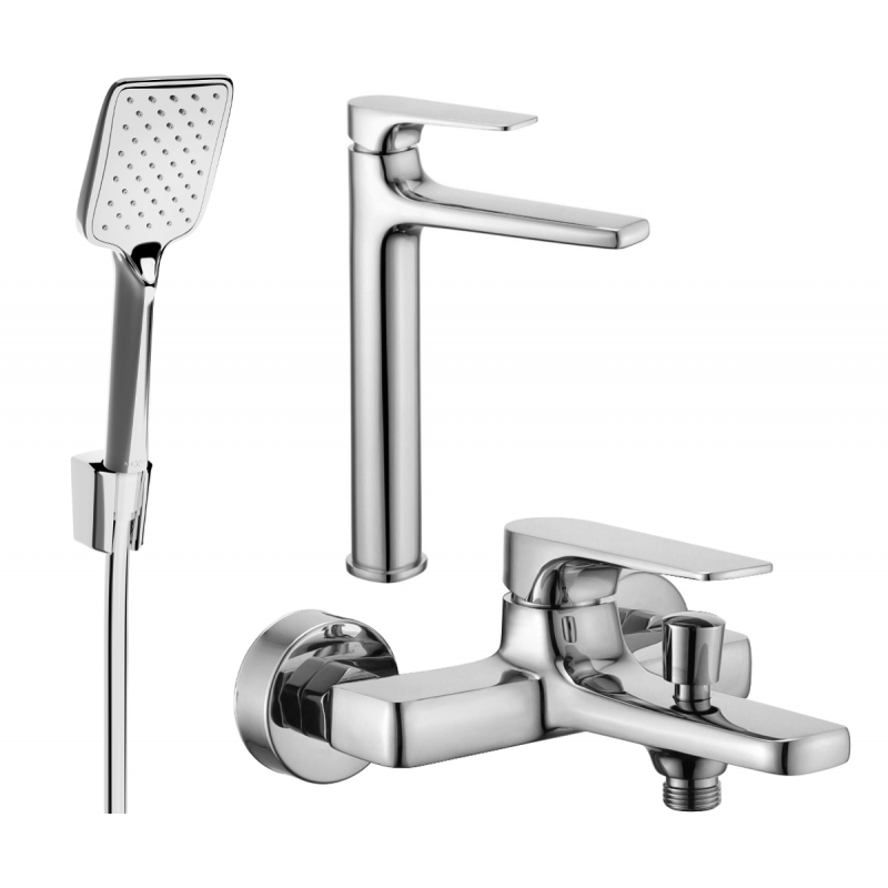 Mexen Lynx Set cadă R62, crom - 745913R62-00