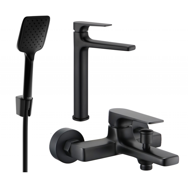 Mexen Lynx Set cadă R62, negru - 745913R62-70
