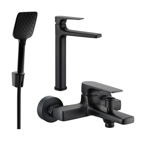 Mexen Lynx Set cadă R62, negru - 745913R62-70