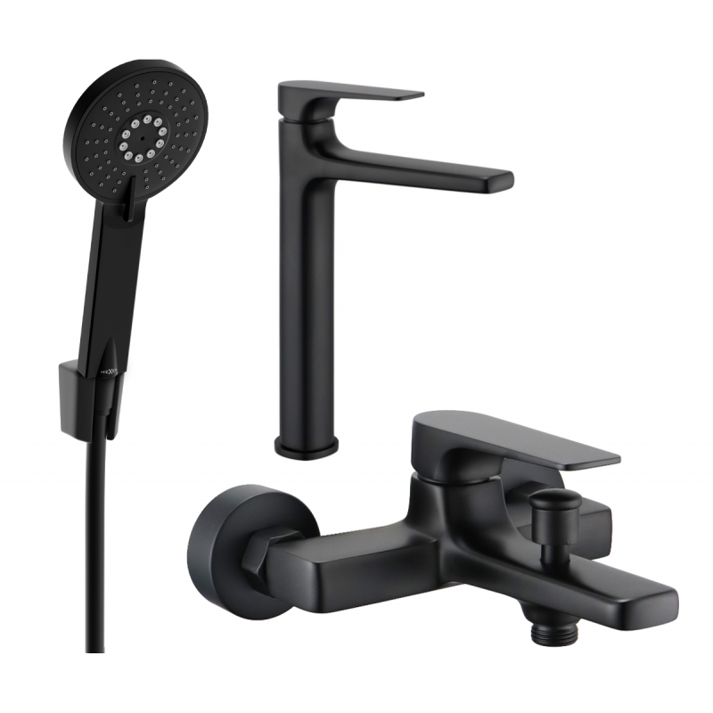 Mexen Lynx Set cadă R40, negru - 745913R40-70