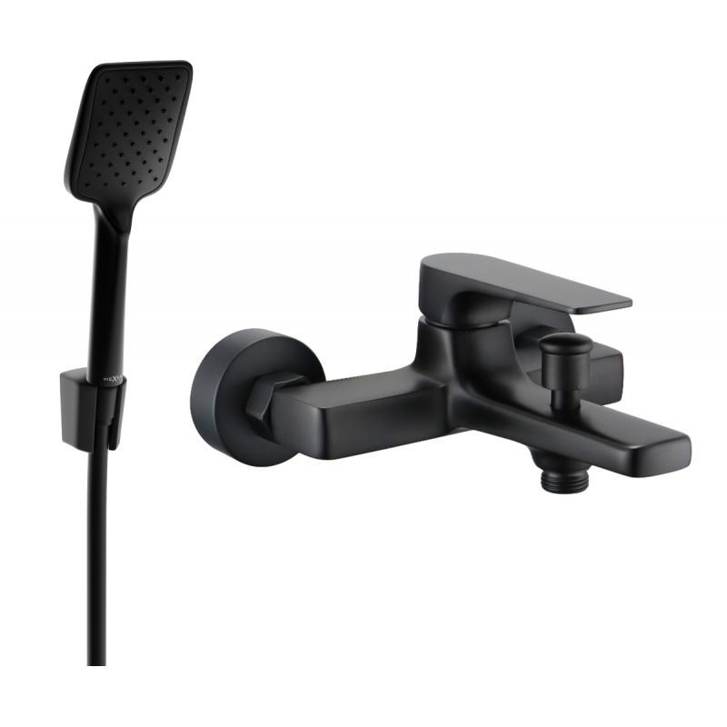 Mexen Lynx R62 kádcsaptelep zuhanyszettel, fekete - 74593R62-70