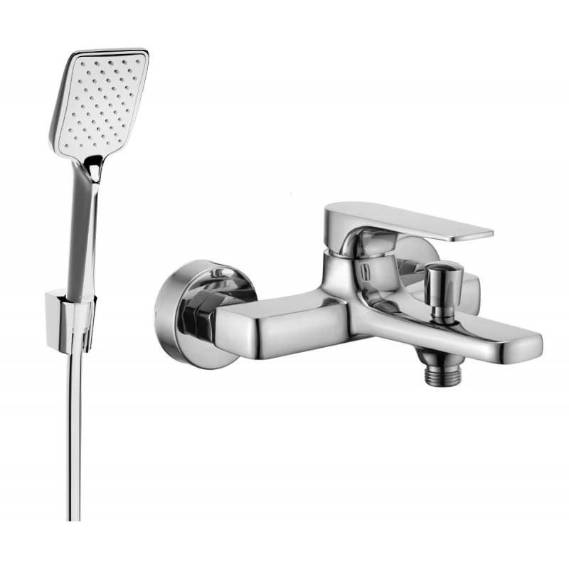 Mexen Lynx R62 baterie de baie cu set de duș, crom - 74593R62-00