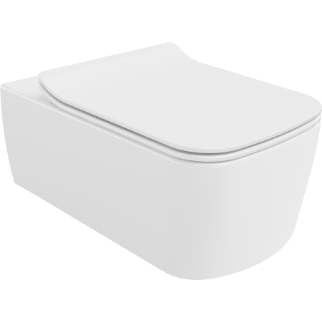 Mexen York vas wc Rimless cu capac slim cu închidere lentă, duroplast, alb lucios - 30114000