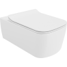 Mexen York vas de toaletă Rimless cu capac slim cu închidere lentă, duroplast, alb lucios - 30114000