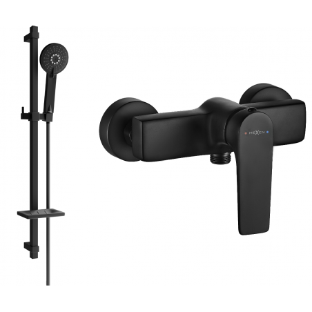 Mexen Lynx DQ40 baterie de duș cu set de duș, negru - 74594DQ40-70