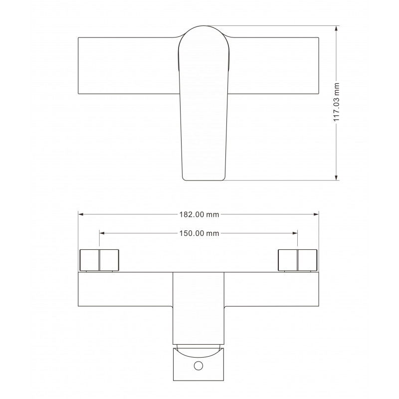 Mexen Lynx DQ72 baterie de duș cu set de duș, neagră - 74594DQ72-70