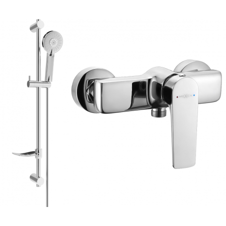Mexen Lynx DF40 baterie de dus cu set de duș, Crom - 74594DF40-00