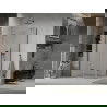Mexen Lima összecsukható zuhanykabin 120 x 70 cm, átlátszó, fekete - 856-120-070-70-00