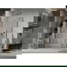Mexen Lima összecsukható zuhanykabina 120 x 80 cm, átlátszó, fekete - 856-120-080-70-00