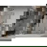 Mexen Lima összecsukható zuhanykabin 120 x 120 cm, átlátszó, fekete - 856-120-120-70-00
