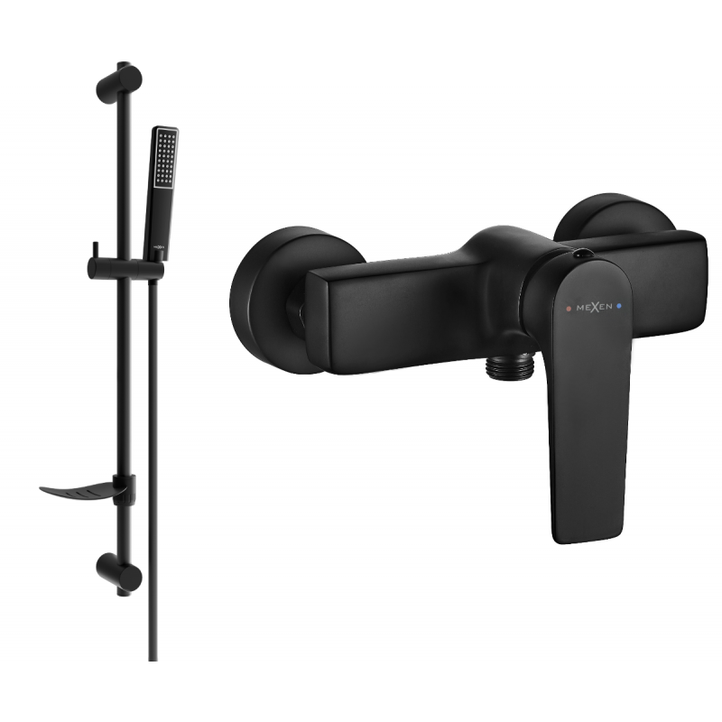 Mexen Lynx DF72 zuhanycsaptelep zuhanyszettel, fekete - 74594DF72-70