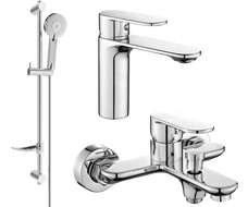 Mexen Milo DF40 fürdőszobai készlet, króm - 71303DF40-00