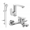 Mexen Milo DF40 set cadă, Crom - 713053DF40-00