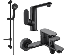 Mexen Milo DF40 set pentru cadă, negru - 713053DF40-70