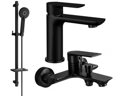 Mexen Alfa DQ40 set cadă, negru - 745703DQ40-70