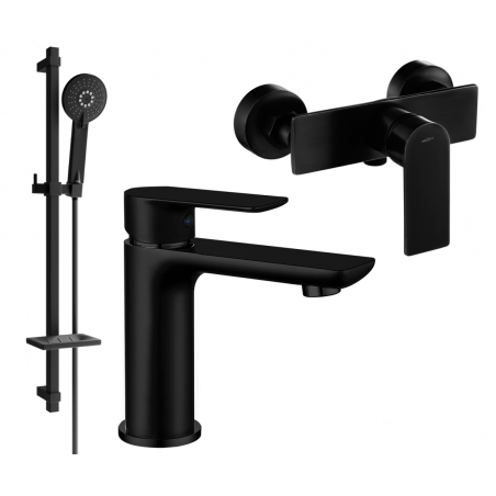 Mexen Alfa DQ40 set de duș, negru - 745704DQ40-70