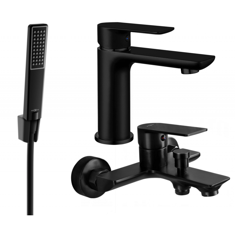 Mexen Alfa R72 set cadă, negru - 745703R72-70