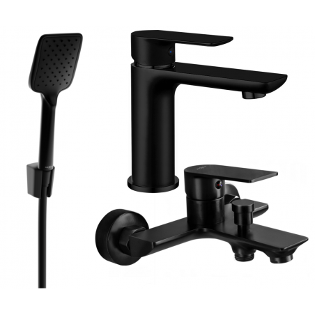 Mexen Alfa R62 set de baie, negru - 745703R62-70