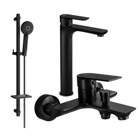 Mexen Alfa DQ40 set cadă, negru - 745713DQ40-70